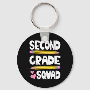 Second Grade Squad Team Ck To School Teacher Stude Keychain