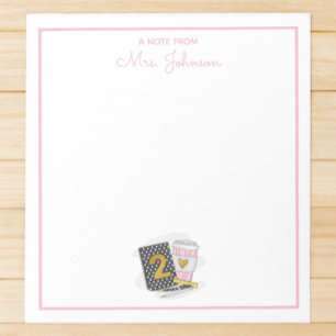 Second Grade Teacher Birthday Teacher Appreciation Notepad