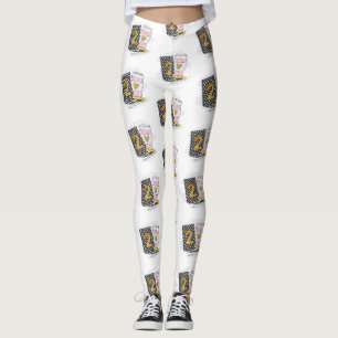 Second Grade Teacher Polka Dot Coffee Leggings