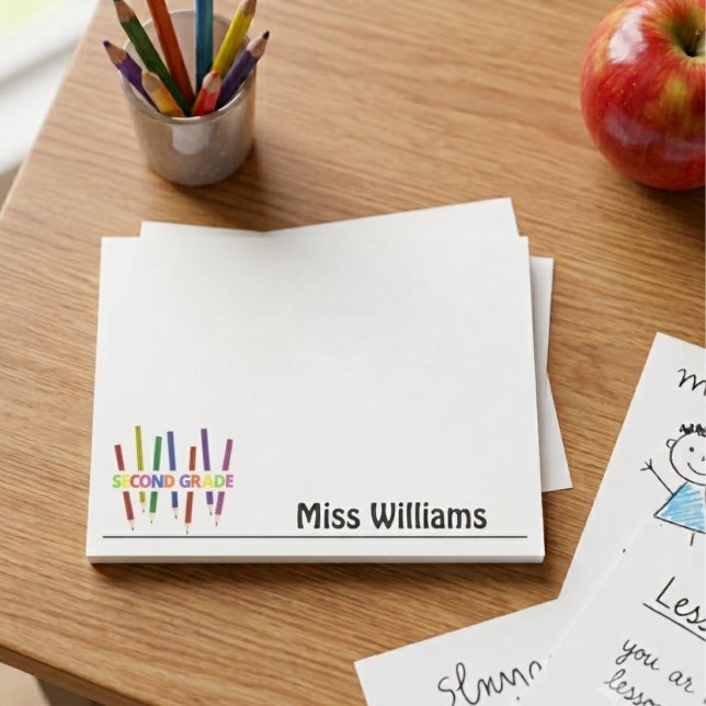 Second Grade Teacher  Post-it Notes (Creator Uploaded)