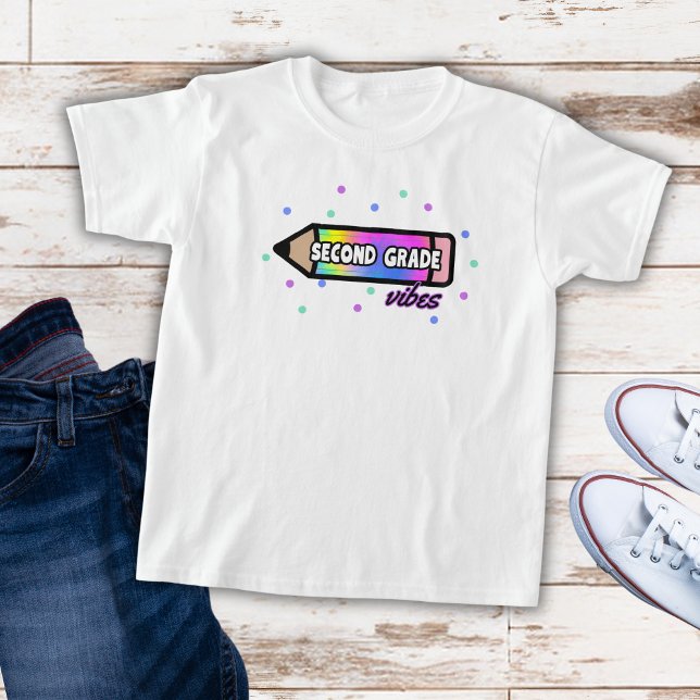 Second Grade Vibes T-Shirt (Creator Uploaded)