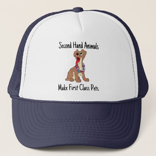 Second Hand Animals Make First Class Trucker Hat (Front)
