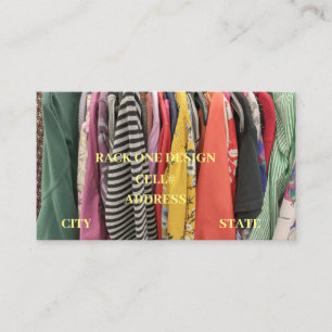 Second Hand Clothing Business Card