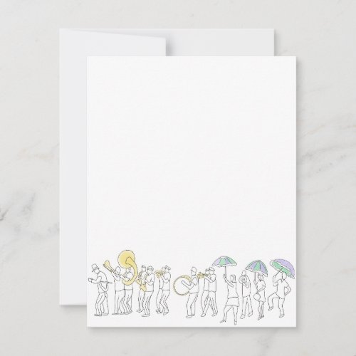 Second Line Note Card