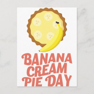 Second March - Banana Cream Pie Day Postcard