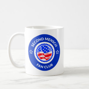 Second Mench Fan Club Jewish SGOTUS Doug Emhoff Coffee Mug