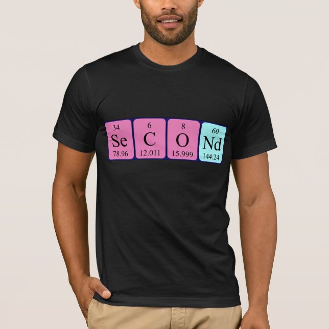 Second periodic table name shirt (Front)