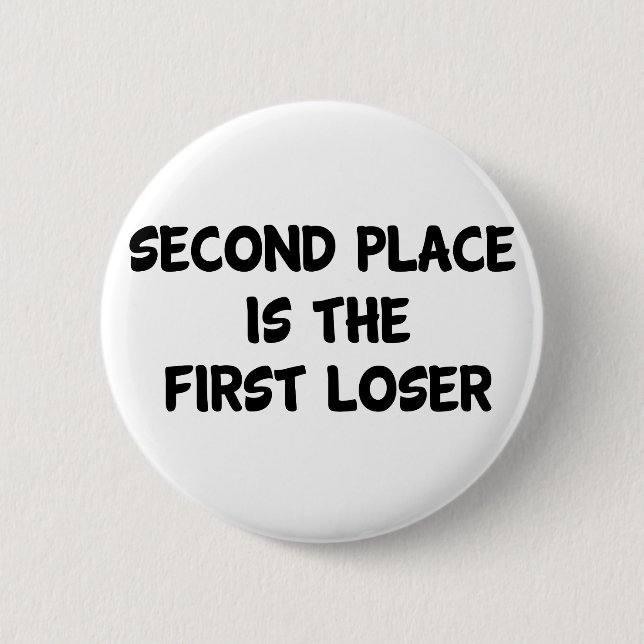 Second Place Pinback Button (Front)