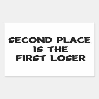 Second Place Rectangular Sticker