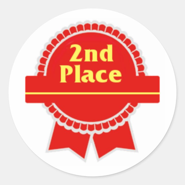 Second Place Sticker (Front)