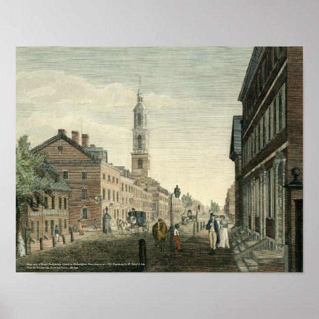 Second Presbyterian Church, Philadelphia Print (Front)