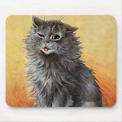 âœSecond Prize at the Cat Showâ by Louis Wain Mouse Pad