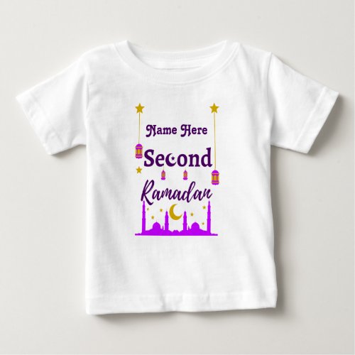Second Ramadan  Custom Name Baby T_Shirt