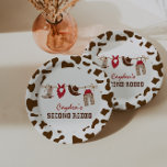 Second Rodeo Western Cowboy 2nd Birthday Paper Plates<br><div class="desc">Second Rodeo western cowboy 2nd birthday party theme.</div>