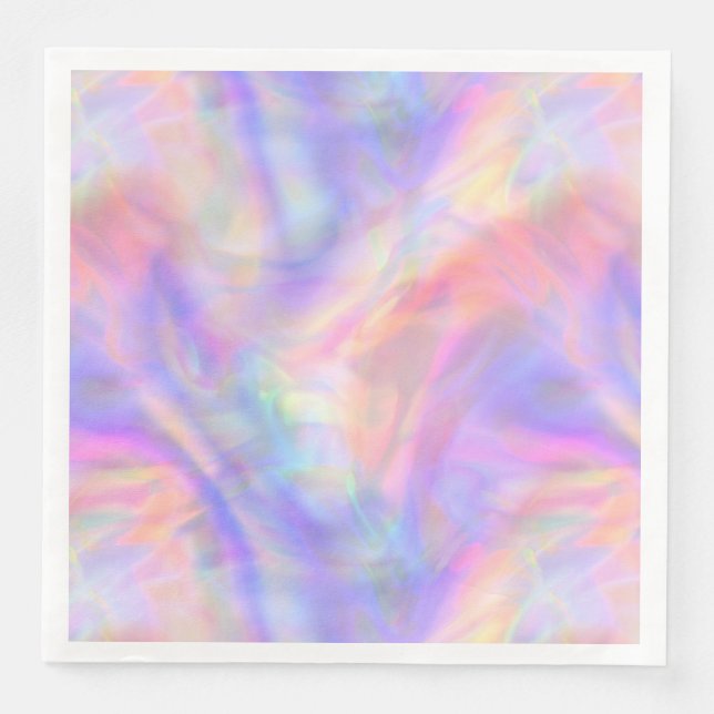 second sight, holo pastel : paper dinner napkins (Front)