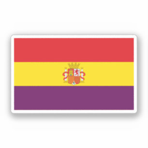 Second Spanish Republic Flag Sticker