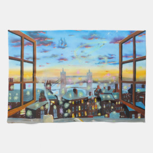 Second star to the right. Peter Pan inspired art Towel