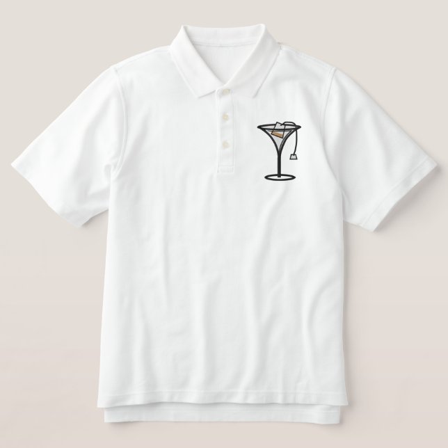 Second Tea Party Embroidered Polo (Design Front)