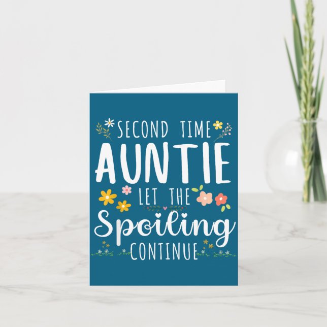 Second Time Aunt Let Spoiling Illustration Card (Front)