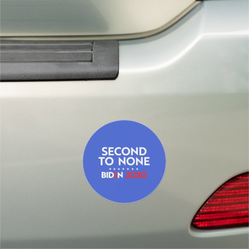 SECOND TO NONE CAR MAGNET