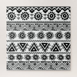 Second tribal ethnic, seamless pattern. jigsaw puzzle