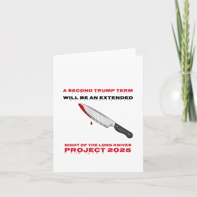 Second Trump Term Project 2025  Card (Front)