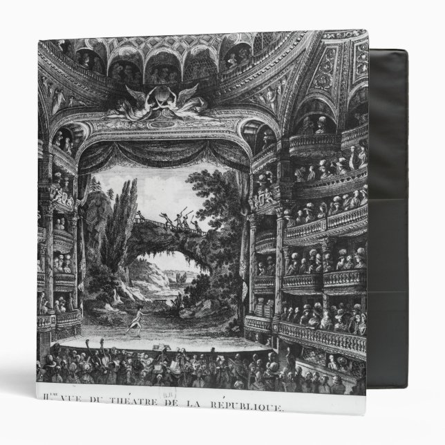 Second view of the Theatre de la Republique 3 Ring Binder (Front/Inside)