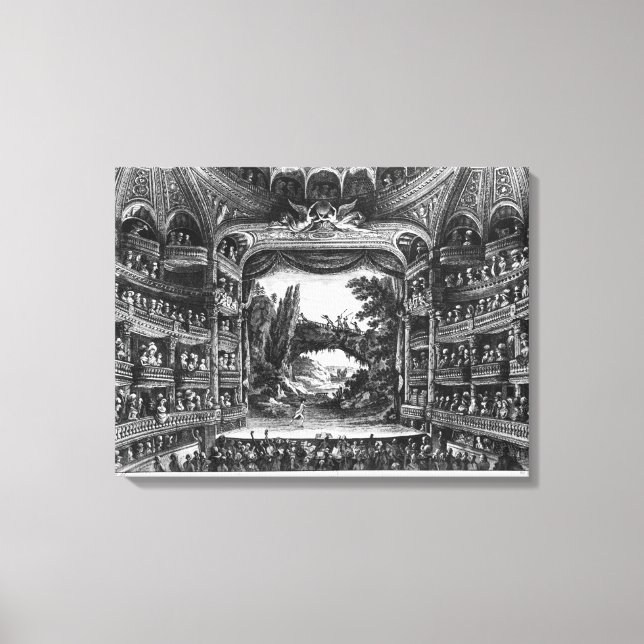 Second view of the Theatre de la Republique Canvas Print (Front)