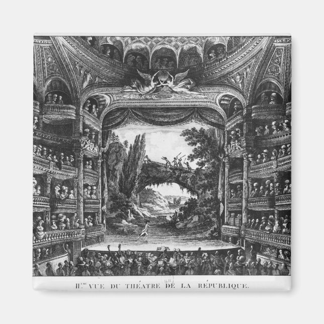 Second view of the Theatre de la Republique Magnet (Front)