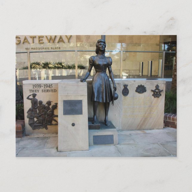 Second World War Servicewomen's Memorial Postcard (Front)