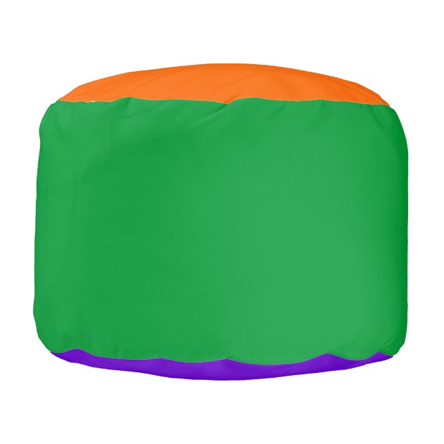 Secondary Colors Round Pouf (Left)