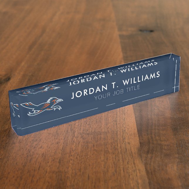 Secondary Marks Roadrunner Desk Name Plate (Side)