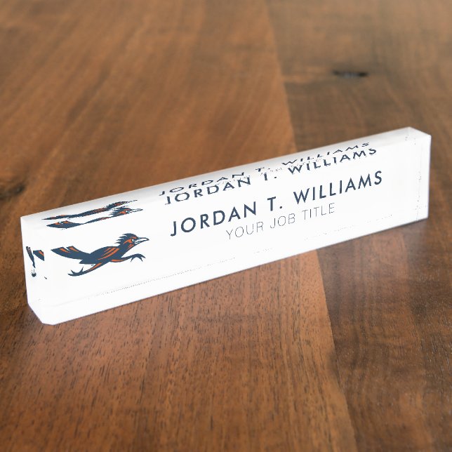 Secondary Marks Roadrunner Desk Name Plate (Side)