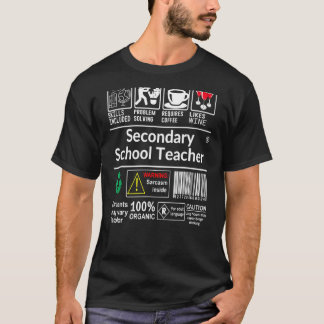 Secondary School Teacher Skills Included Problem S T-Shirt