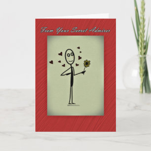 Secret Admirer Card Stick Person