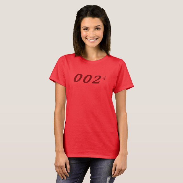 Secret Agent 002 Zero Zero Two Pickleball T-Shirt (Front Full)