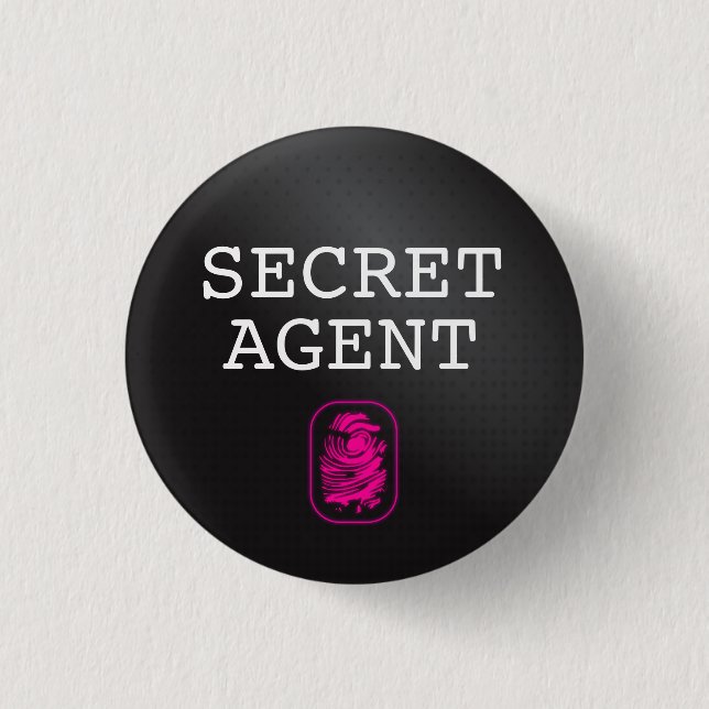 Secret Agent Button (Front)