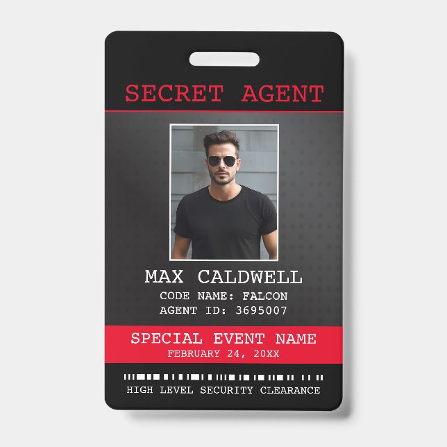 Secret Agent Corporate Spy Badge (Front)