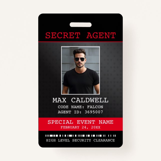 Secret Agent Corporate Spy Badge (Front)