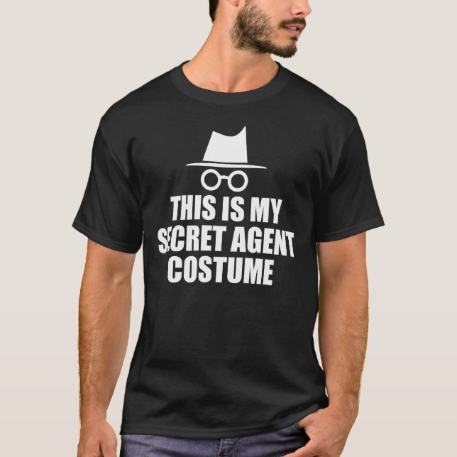 Secret Agent Design Inspector Spy Costume Spy T-Shirt (Front)