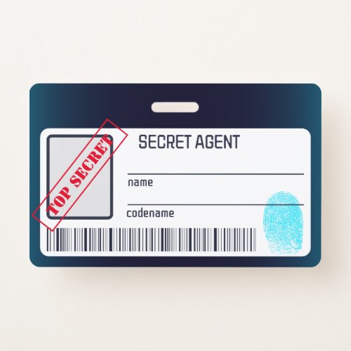 Secret agent Detective Spy Mystery Party Badge