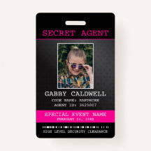 Secret Agent Spy Badge