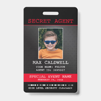 Secret Agent Spy Badge