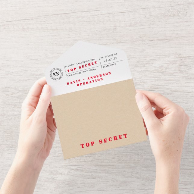 Secret Agent Spy Invitation (Opening)