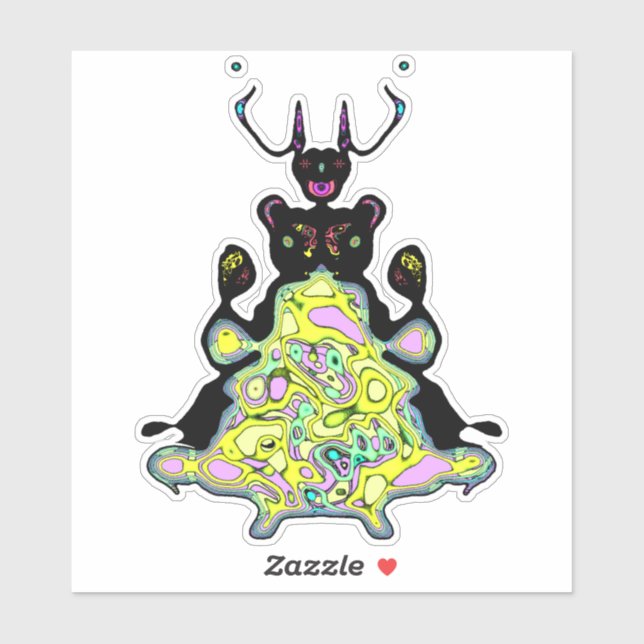 Secret anatomy of a space hamster v1 sticker (Sheet)