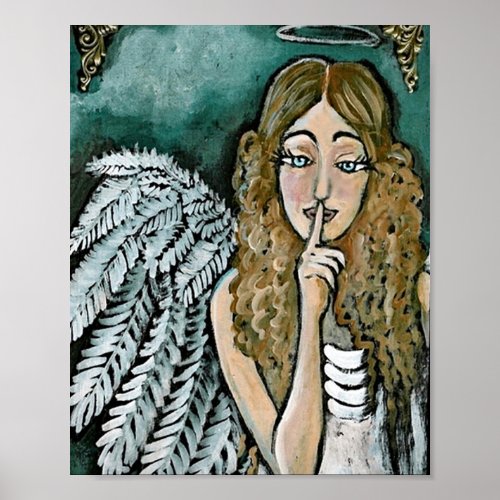 Secret Angel Guardian Angel Angel Wings Spiritual Poster