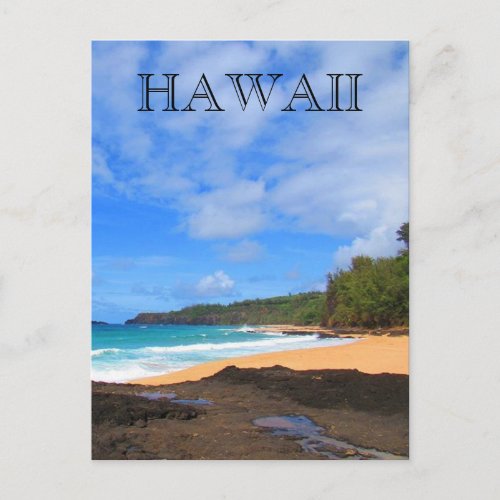 secret beach hawaii postcard