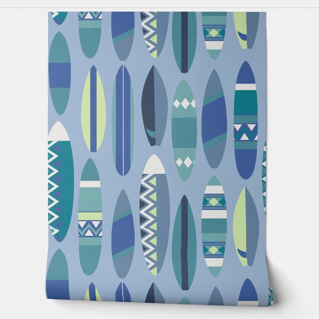 Secret Beach Hawaiian Surfboards- Blues Wallpaper (Unrolling)