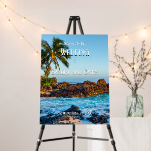 Secret Beach Maui, Tropical, Paradise, Wedding Foam Board