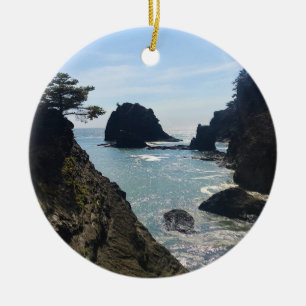 Secret Beach, Samuel H. Boardman, Oregon Ceramic Ornament